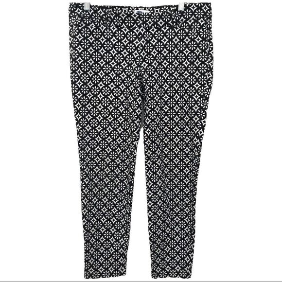 OLD NAVY DAISY Pants, Black/white Size 12 - Picture 1 of 6